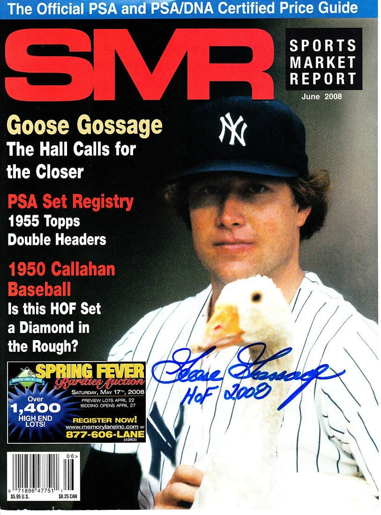 Goose Gossage autographed New York Yankees magazine cover - AutographsForSale.com
