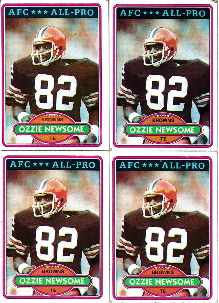 4 Ozzie Newsome Cleveland Browns 1980 Topps cards - AutographsForSale.com