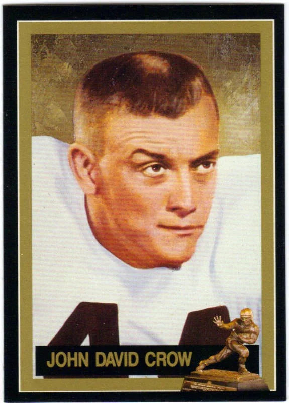 John David Crow Texas A&M Aggies 1957 Heisman Trophy winner card - AutographsForSale.com