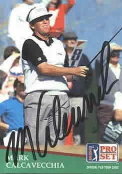 Mark Calcavecchia autographed 1991 Pro Set golf card - AutographsForSale.com