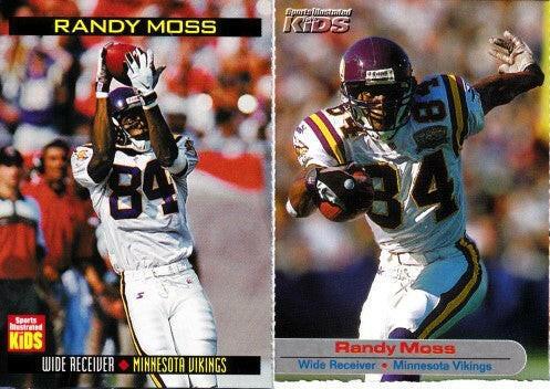 Randy Moss Minnesota Vikings 1999 & 2001 SI for Kids cards - AutographsForSale.com