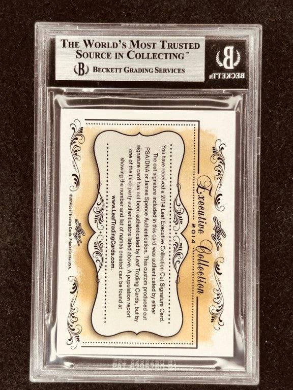 Tony Kanaan 2014 Leaf Masterpiece Cut Signature certified signed racing card 1/1 JSA - AutographsForSale.com