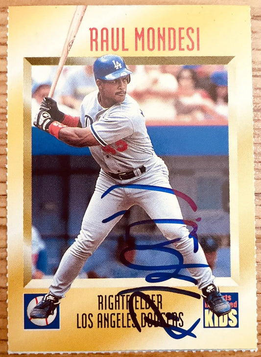 Raul Mondesi autographed LA Dodgers 1995 SI for Kids card - AutographsForSale.com