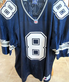 Troy Aikman Dallas Cowboys Champion blue 90s retro jersey - AutographsForSale.com