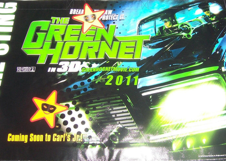 Green Hornet in 3D movie 2010 Comic-Con huge promo tote bag - AutographsForSale.com