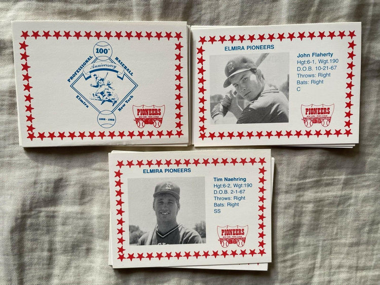 1988 Elmira Pioneers Complete Minor League team set John Flaherty Tim Naehring - AutographsForSale.com