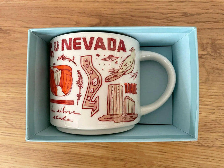 Starbucks 2018 Been There Series Nevada 14 ounce collector coffee mug NEW - AutographsForSale.com