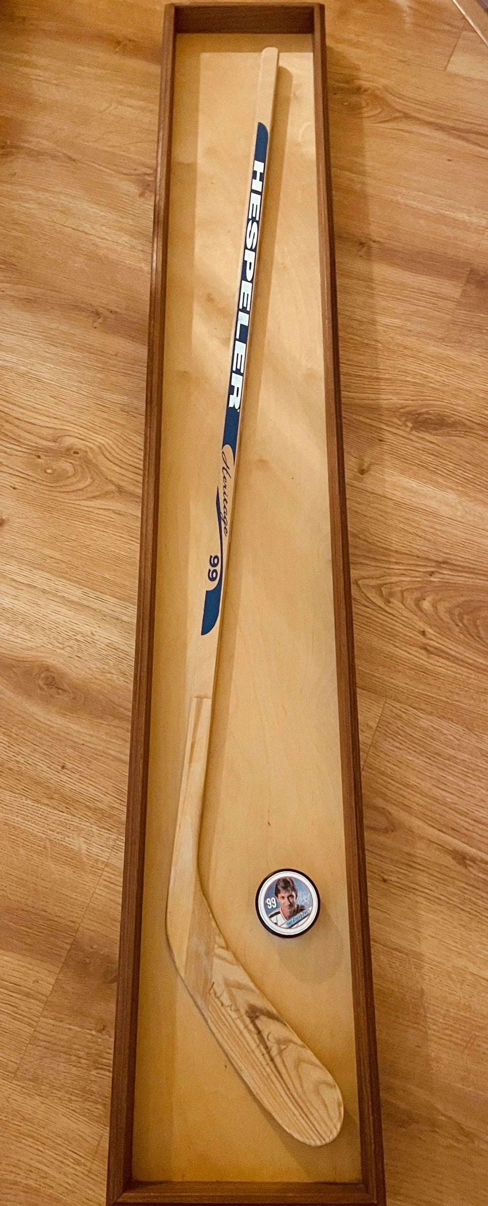 Wayne Gretzky autographed New York Rangers Hespeler game model stick framed JSA - AutographsForSale.com