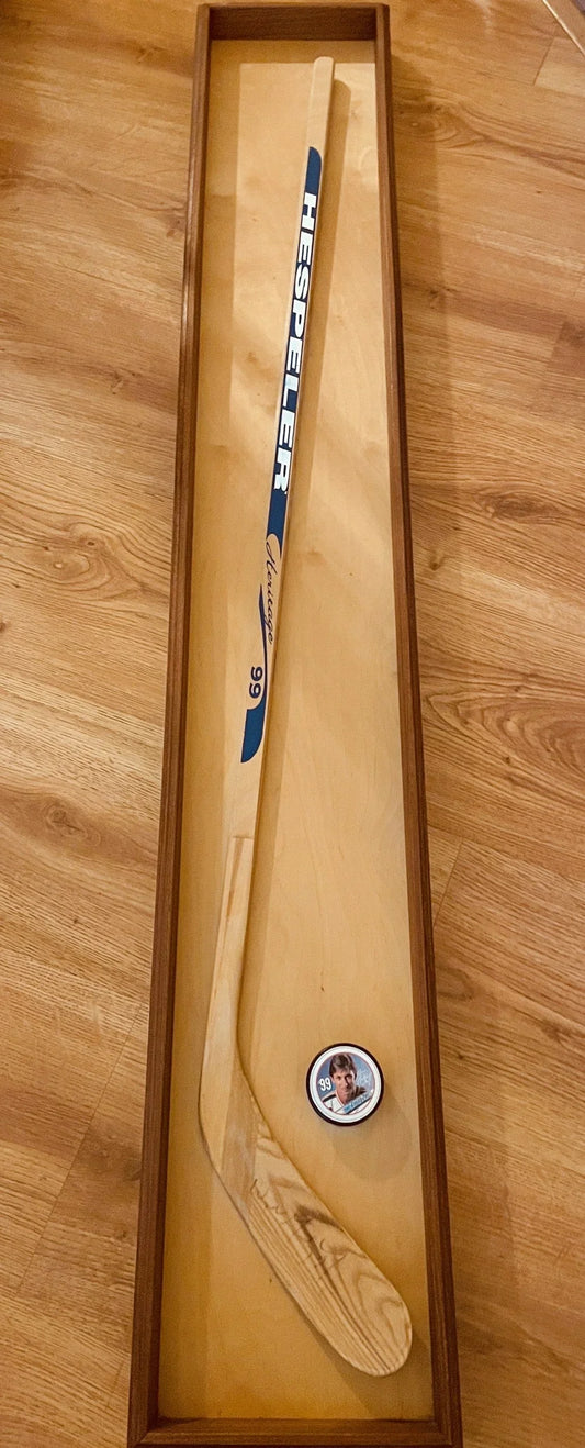 Wayne Gretzky autographed New York Rangers Hespeler game model stick framed JSA - AutographsForSale.com