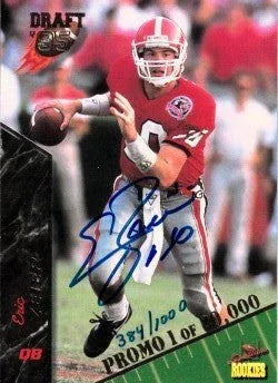 Eric Zeier certified signed Georgia Bulldogs 1995 Signature Rookies Draft promo card - AutographsForSale.com