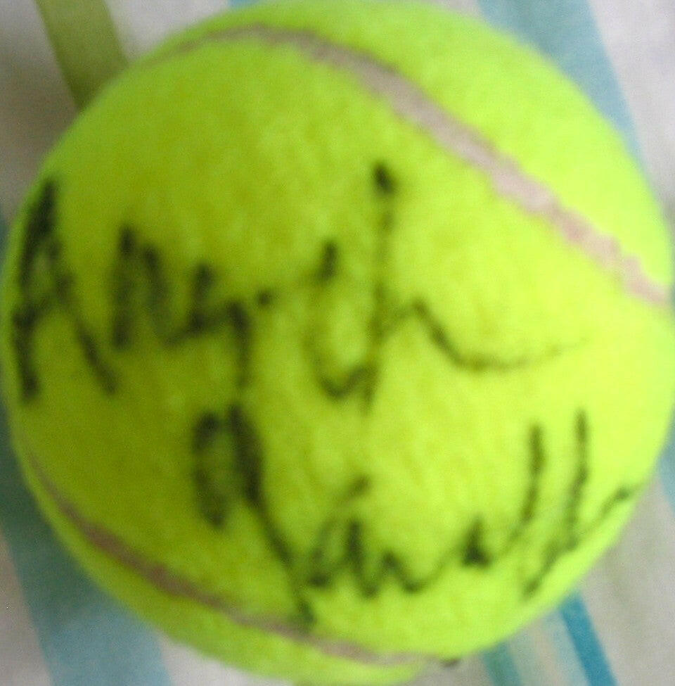 Angelica Gavaldon autographed tennis ball - AutographsForSale.com