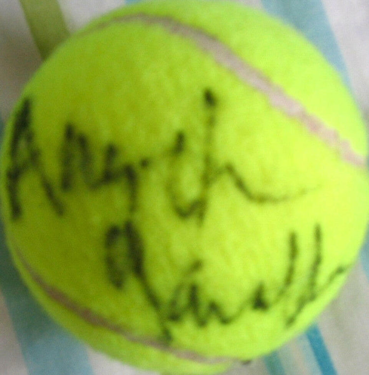Angelica Gavaldon autographed tennis ball - AutographsForSale.com