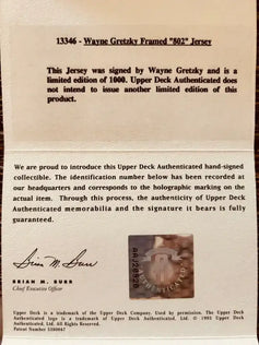 Wayne Gretzky autographed Los Angeles Kings CCM jersey with Goal 802 patch framed UDA - AutographsForSale.com