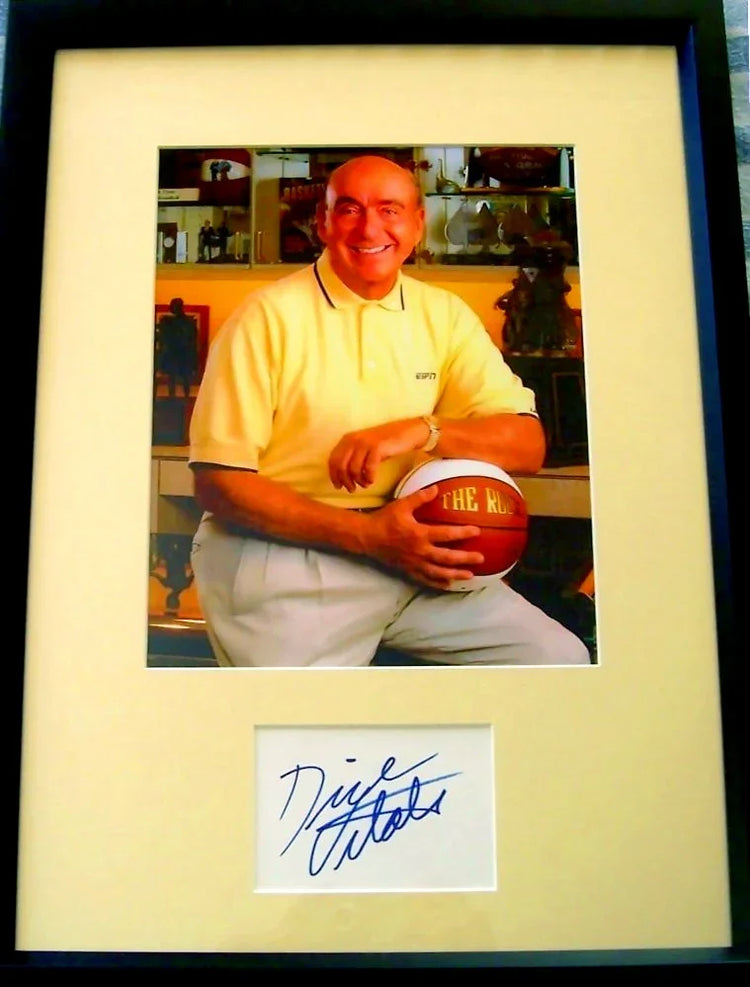Dick Vitale autograph custom framed with 8x10 photo JSA - AutographsForSale.com