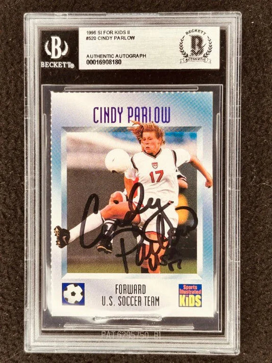 Cindy Parlow signed 1996 US Olympic SI for Kids RC USWNT BAS certified - AutographsForSale.com