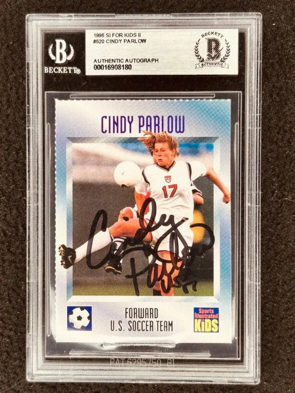 Cindy Parlow signed 1996 US Olympic SI for Kids RC USWNT BAS certified - AutographsForSale.com
