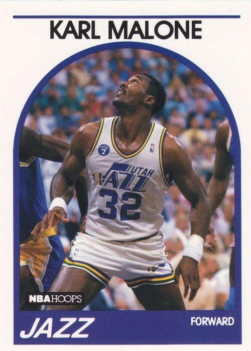 Karl Malone Utah Jazz 1989-90 Hoops card (lot of 10) - AutographsForSale.com