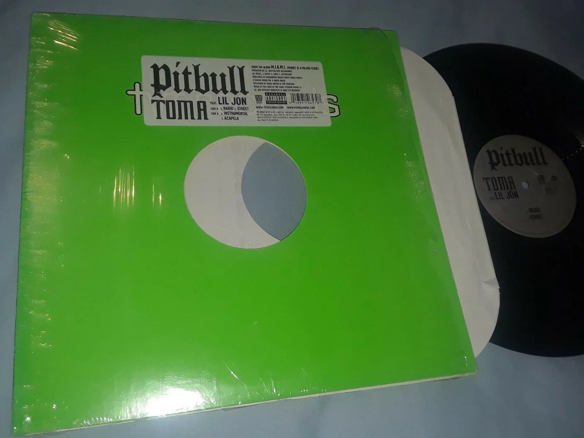 Pitbull Ay Chico & Toma two 12 vinyl single records - AutographsForSale.com