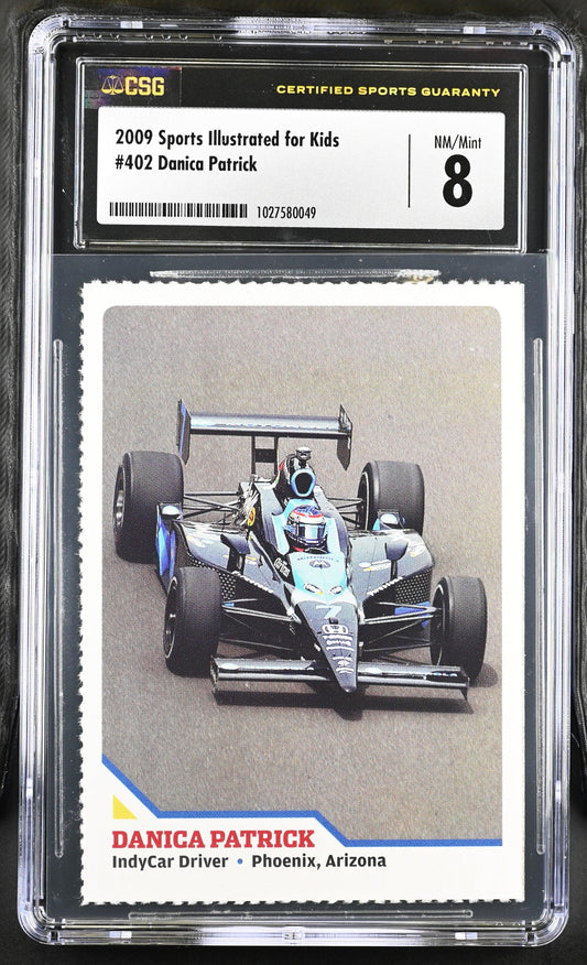 Danica Patrick 2009 Sports Illustrated for Kids racing Rookie Card CSG graded 8 NrMt-Mt - AutographsForSale.com