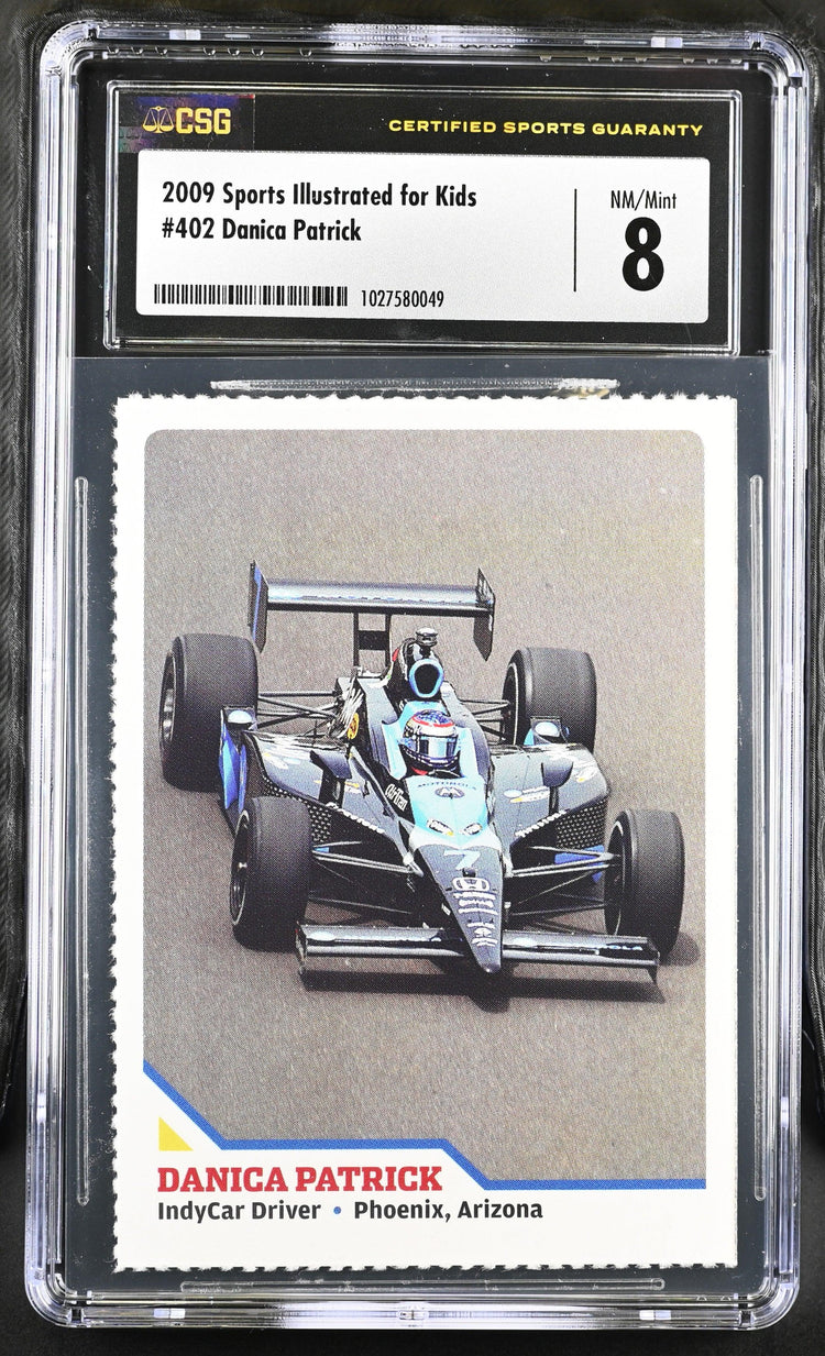 Danica Patrick 2009 Sports Illustrated for Kids racing Rookie Card CSG graded 8 NrMt-Mt - AutographsForSale.com