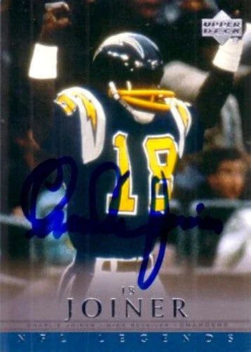Charlie Joiner signed SD Chargers 2000 Upper Deck Legends card - AutographsForSale.com