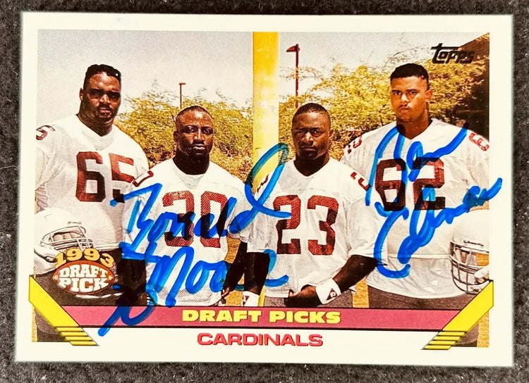 1993 Topps Arizona Cardinals Draft Picks RC signed by Ronald Moore & Ben Coleman - AutographsForSale.com