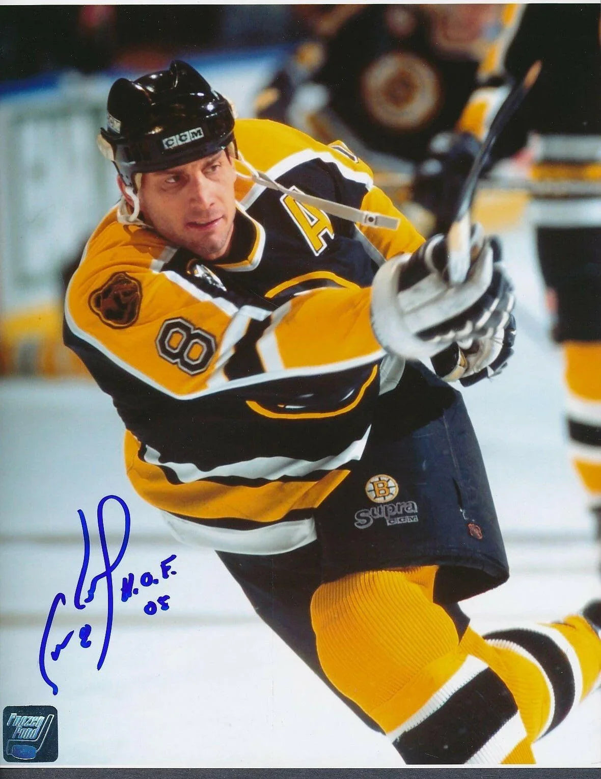 Cam Neely signed Boston Bruins 8x10 photo with HOF 05 (Frozen Pond) - AutographsForSale.com