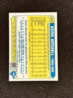 Kevin Mitchell autographed San Francisco Giants 1987 Topps Traded card MLB hologram - AutographsForSale.com