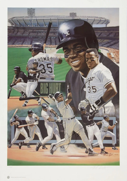 Frank Thomas signed Chicago White Sox 25x35 litho JSA - AutographsForSale.com