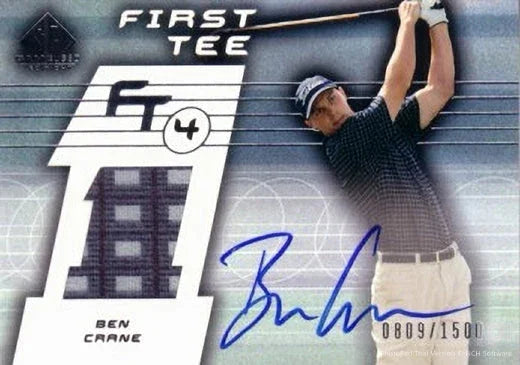 Ben Crane certified signed 2003 SP Game Used card w/ tournament Worn Shirt Swatch - AutographsForSale.com