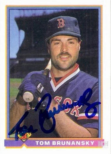 Tom Brunansky autographed Boston Red Sox 1991 Bowman card - AutographsForSale.com