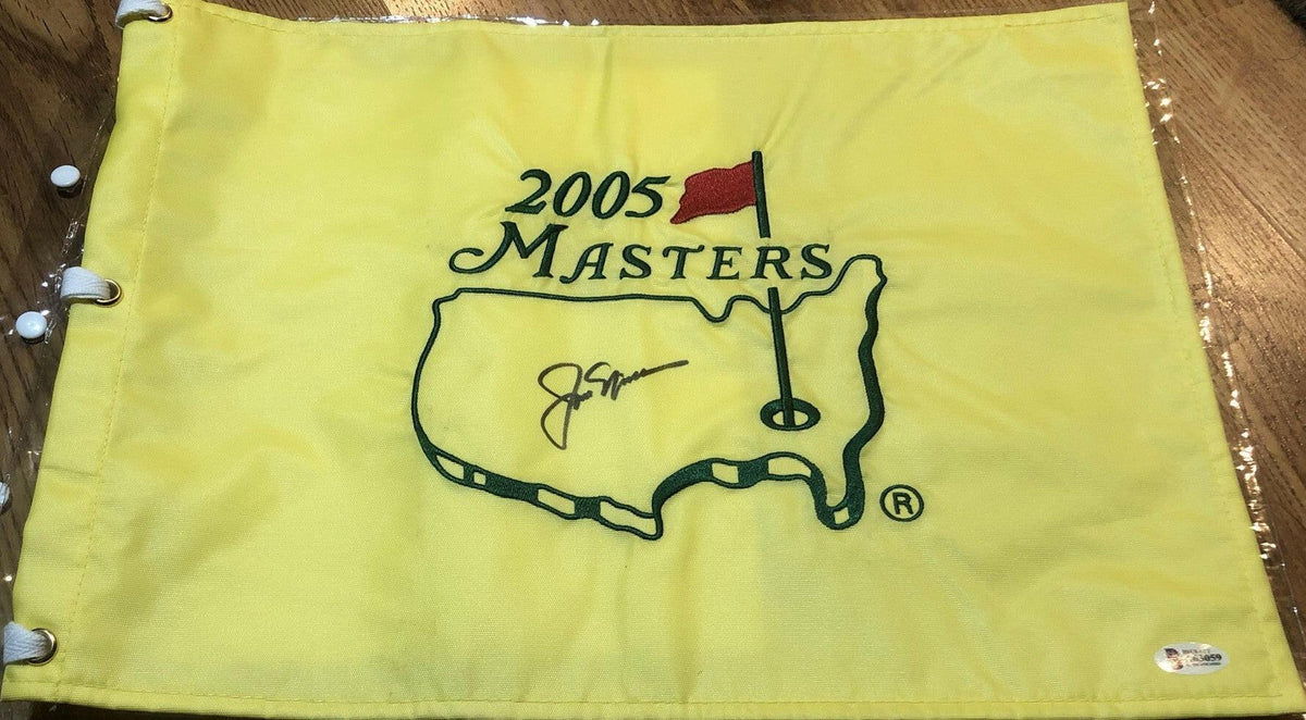 Jack Nicklaus signed 2005 Masters golf flag BAS certified - AutographsForSale.com