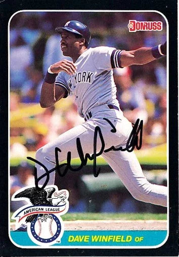 Dave Winfield autographed New York Yankees 1987 Donruss All-Stars jumbo card - AutographsForSale.com
