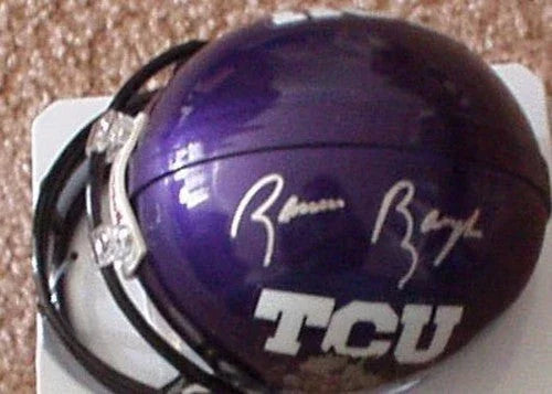 Sammy Baugh autographed TCU Horned Frogs mini helmet - AutographsForSale.com