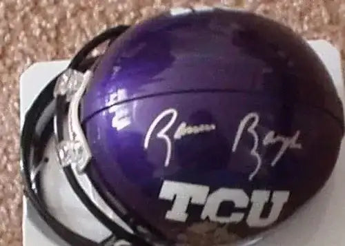 Sammy Baugh autographed TCU Horned Frogs mini helmet - AutographsForSale.com