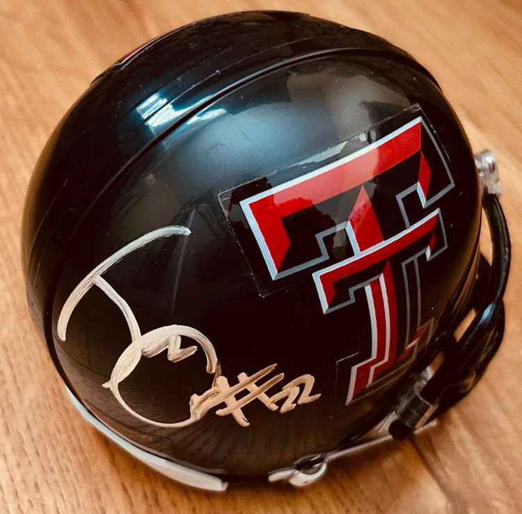 Jace Amaro autographed Texas Tech Red Raiders mini helmet - AutographsForSale.com