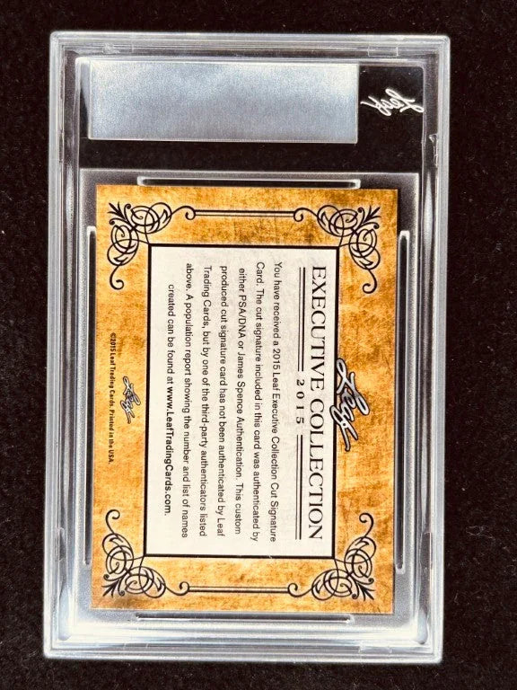 Renee Zellweger 2015 Leaf Masterpiece Cut Signature certified signed card 1/1 JSA - AutographsForSale.com