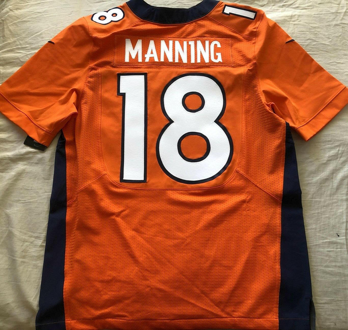 Peyton Manning Denver Broncos 2012 Nike Elite Orange game model jersey New - AutographsForSale.com