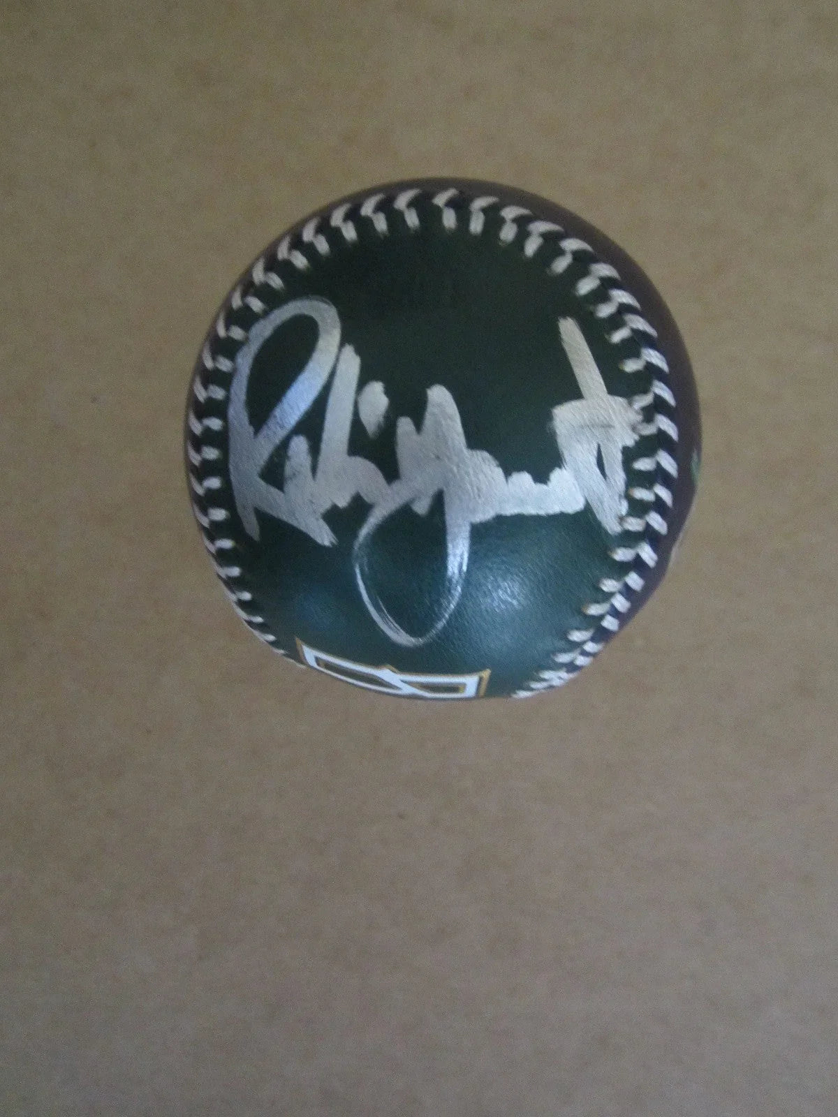 Robin Yount signed Brewers leather logo baseball JSA - AutographsForSale.com