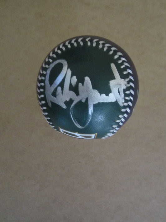 Robin Yount signed Brewers leather logo baseball JSA - AutographsForSale.com