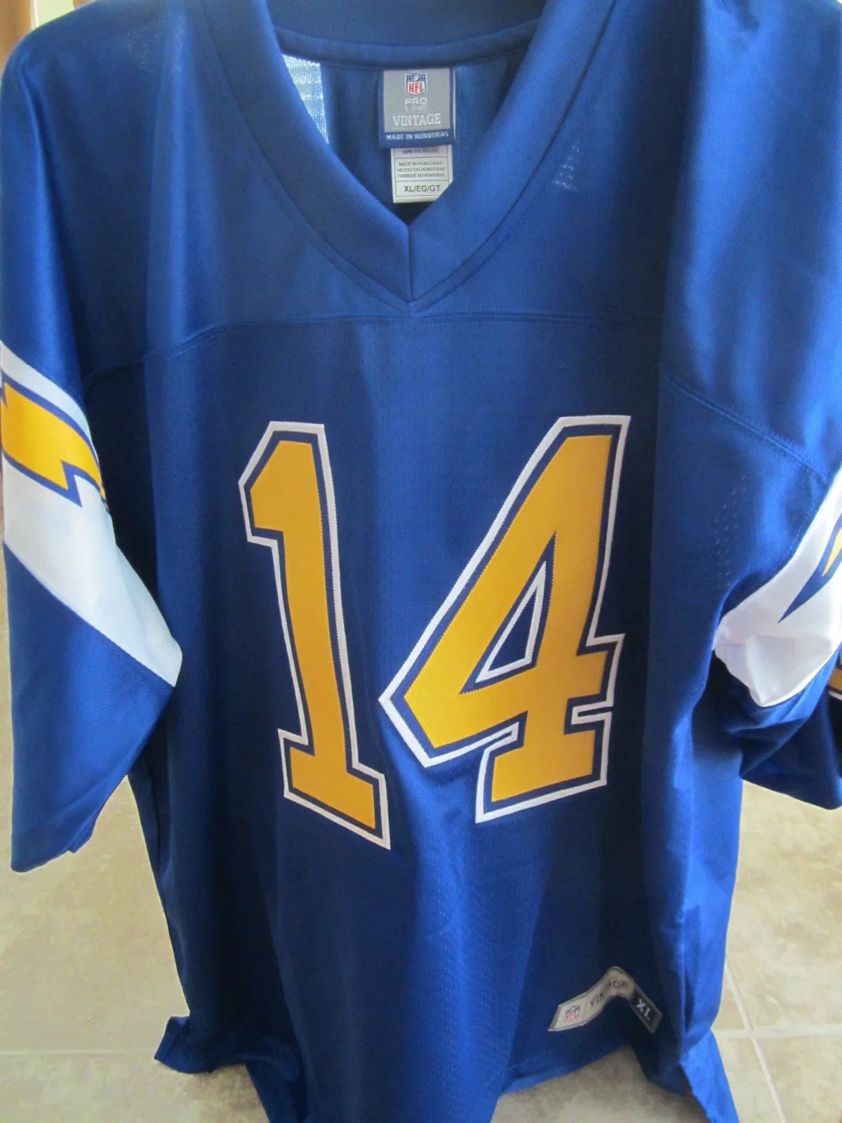Dan Fouts signed SD Chargers 80s NFL vintage blue jersey JSA - AutographsForSale.com