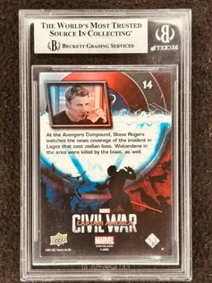 Chris Evans signed Captain America Civil War 2016 Upper Deck card BAS certified - AutographsForSale.com