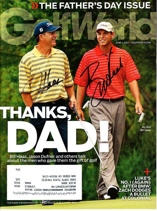 Bill Haas Jay Haas autographed 2012 Golf World magazine - AutographsForSale.com