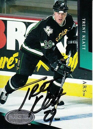 Trent Klatt autographed Dallas Stars 1993-94 Parkhurst card - AutographsForSale.com