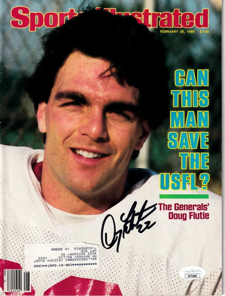 Doug Flutie signed 1985 USFL Sports Illustrated magazine JSA - AutographsForSale.com