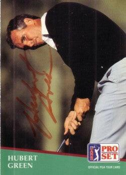 Hubert Green autographed 1991 Pro Set golf card - AutographsForSale.com