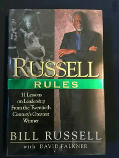 Bill Russell signed Russell Rules book To Jim Boston Celtics - AutographsForSale.com