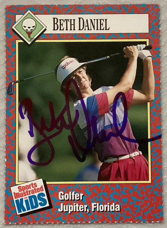Beth Daniel signed 1991 SI for Kids LPGA golf Rookie Card - AutographsForSale.com