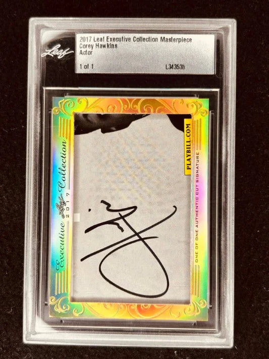 Corey Hawkins 2017 Leaf Masterpiece Cut Signature certified autograph card 1/1 JSA - AutographsForSale.com