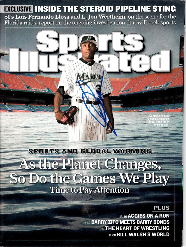Dontrelle Willis signed Marlins 2007 Sports Illustrated magazine - AutographsForSale.com